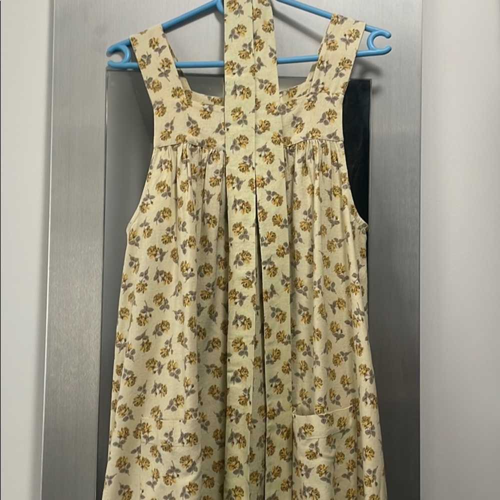 Doen Eve belted tiered floral print midi dress